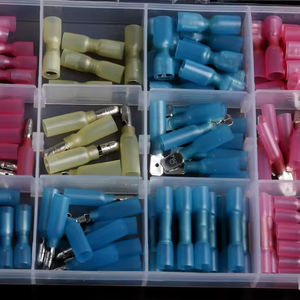 270 pièces de bornes à sertir thermorétractables pour câblage, connecteurs électriques isolés, ensemble de bornes à sertir pour applications marines et automobiles - Product Image 4