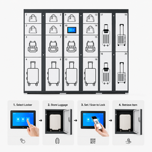 Système de casiers intelligents pour bagages, casier de rangement de sacs en libre-service, casier numérique pour <span class=keywords><strong>colis</strong></span>, certifié CE, étanche et durable - Product Image 5