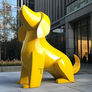 Statua di Cane in Vetroresina Personalizzata TREVI, Graziosa Scultura Animale per Decorazione Esterna in Vendita - Product Image 6