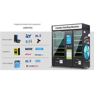 Máquina Expendedora Combinada con Lector de Tarjetas Francesas para la Venta de Aperitivos y Bebidas Frías en Botella, Servicio Autoservicio las 24 Horas para Minoristas, 600 Ranuras - Product Image 5