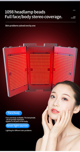 แผงไฟโครโมเธอราพี HC 7-in-1 จากโรงงานโดยตรง สีม่วงขาว ปรับความสว่างและเวลาได้ สำหรับการลดเลือนริ้วรอยและกำจัดเม็ดสี - Product Image 5