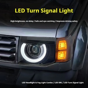 Faros Delanteros HETOP para Pajero <span class=keywords><strong>1992</strong></span>-2001 V32, Modificación LED DRL Estilo <span class=keywords><strong>Defender</strong></span>, Enchufe y Listo para Usar, para Mitsubishi - Product Image 4