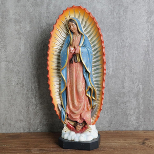 Estatua <span class=keywords><strong>de</strong></span> <span class=keywords><strong>la</strong></span> <span class=keywords><strong>Virgen</strong></span> María <span class=keywords><strong>de</strong></span> Fibra <span class=keywords><strong>de</strong></span> Vidrio, Estilo Occidental, Realista, Personalizable en Tamaño y Color, Pintura Antidecoloración, para Familias - Product Image 2