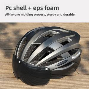 Casque de vélo avec visière à changement de couleur, léger (290g), monobloc, pour hommes et femmes, sécurité pour VTT et vélo de route - Product Image 4