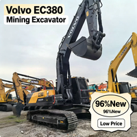 Excavatrice d'occasion Volvo EC380 38 tonnes, excellente machine de génie civil et minier, pompe Kawasaki d'origine, modèles 380bl 480 240 365
