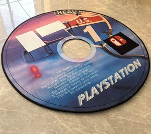 Tapis imprimé antidérapant 3D rond pour salon, tapis en velours cristal musical pour chambre à coucher - Product Image 1