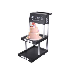 รถเข็นเครื่องดื่มแบบมีไฟ LED พร้อมถังน้ำแข็งและที่วางขวด สำหรับงานวันเกิด บาร์ ร้านคาราโอเกะ และคลับ - Product Image 5