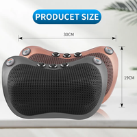 Chauffage électrique pétrissage thérapie infrarouge voiture maison Shiatsu cervical cou Massage oreiller fonction musicale pour