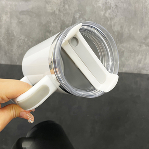 Stash nascosto in acciaio inossidabile con vano snack da 40oz tazza H2.0 con coperchio bianco a salve a sublimazione bottiglia rivestita placcata arcobaleno - Product Image 6