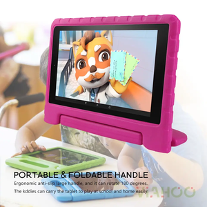 เคสแท็บเล็ตเด็ก HGD แบบกันกระแทก EVA พับได้ พร้อมขาตั้ง สำหรับ Kindle Fire HD 10.1 20 - Product Image 5