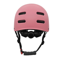 Casque de skateboard rose sportif, design personnalisé, logo personnalisé, coque extérieure en ABS, sécurité pour enfants et adultes