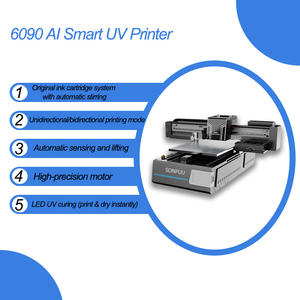 طابعة LED UV بحجم A1 وA2 وA3 و6090، طابعة نافثة للحبر بتقنية LED UV، آلة طباعة مسطحة للأكواب والزجاجات وأغطية الهواتف والأقلام والزجاج والشارات - Product Image 2