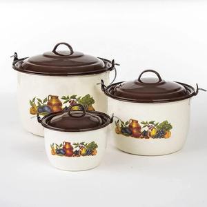 Service de table en porcelaine émaillée de 14 pièces avec 7 tailles (18-34 cm) couleur turquoise Marque sud-américaine - Product Image 4