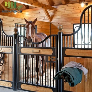 Stabile portatile del cavallo della struttura d'acciaio con i pannelli di parete del PVC o di bambù <span class=keywords><strong>per</strong></span> uso equestre ed i progetti dell'azienda agricola - Product Image 1