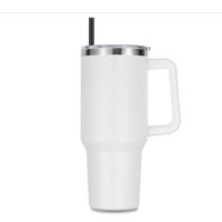 Vaso Térmico de Acero Inoxidable de 40 oz con Tapa y Pajita para Agua, Té Helado o Café