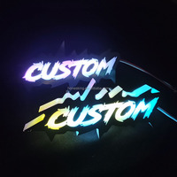 Logo de voiture LED lumineux pour calandre avant, emblème personnalisé, badge LED luminescent, logo LED pour voiture