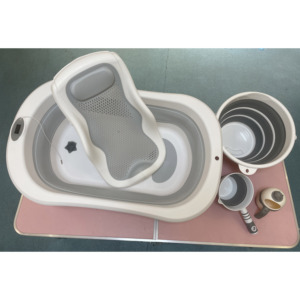 Bañera Plegable de Plástico para Bebés con Control de Temperatura, Bañera Ergonómica Plegable para Bebés - Product Image 3