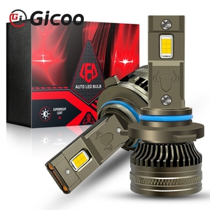 หลอดไฟหน้ารถยนต์ Gicoo K15 12-60v LED รุ่น H1 H3 H4 H7 H11 9005 9006 สำหรับรถยนต์และรถบรรทุก ความสว่างสูง 15000lm 110w 6000k 12V 24V - Product Image 1