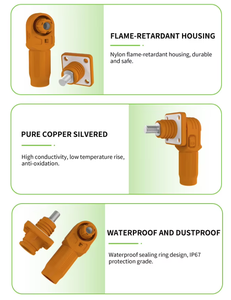 Connecteur de stockage de batterie Amphenol, borne de stockage d'énergie, connecteur électrique pour système d'énergie <span class=keywords><strong>solaire</strong></span> - Product Image 3