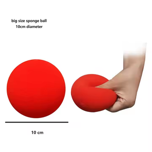 Trucchi magici personalizzabili da 10cm di spugna rossa con palla di spugna da mago - Product Image 4