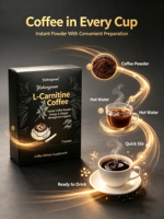 Café Instantáneo Adelgazante con MCT, L-Carnitina y Frijol Blanco, Bajo en Carbohidratos, Bebida Energética para Desayuno, Gimnasio y Entrenamiento