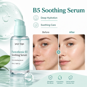 Sérum hydratant apaisant OEM B5, emballage personnalisé avec logo sur le flacon, panthénol, soin de la peau du visage - Product Image 1