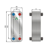 Échangeur de chaleur à plaques en acier inoxydable brasé SS304/SS316L pour azote liquide, refroidisseur FHC018, condenseur et évaporateur de réfrigération et de climatisation
