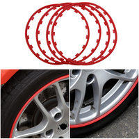 Nouvelle protection souple en nylon pour jante de roue, anneau anti-rayures, protection de bord, style sport, garniture universelle pour jantes de voiture, pièces de modification