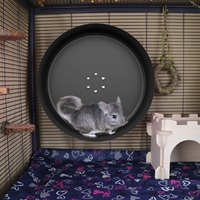 OEM ODM Outils d'exercice sains pour petits animaux de compagnie personnalisés Chinchilla Hamster syrien Grande souris en aluminium Roues d'exercice pour petits animaux de compagnie