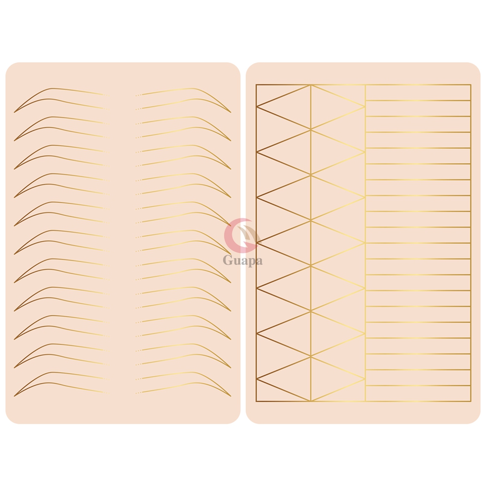 Pelle rosa-stampata dorata