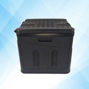 Ensemble de toilettes pliables en <span class=keywords><strong>plastique</strong></span> noir multifonctionnel avec couvercle, vente directe d'usine, toilettes portables pliables pour le <span class=keywords><strong>camping</strong></span> - Product Image 2