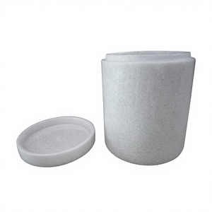 High Quality Modern Western Style Ceramic Marble Waterproof Funeral Headstone Urn <b>for</b> Human <b>Ashes</b> - Product Image 4
