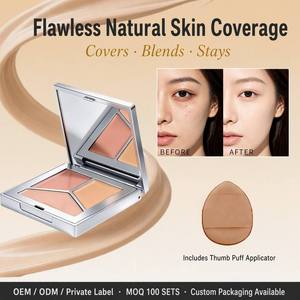 <span class=keywords><strong>Corrector</strong></span> en Crema HD de Cobertura Total a Prueba de Agua de Marca Privada, Control de Grasa Mineral, Logotipo Personalizado, Maquillaje Facial Mate, MOQ Bajo - Product Image 4