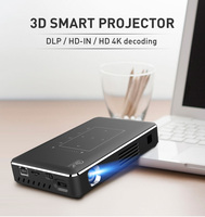 P10II DLP Proyector 3D 4K Mini Cine Inteligente Android 9,0 WiFi Portátil Home Theater Video DLP P10 Proyector con Batería