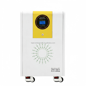 อินเวอร์เตอร์ไฮบริดออลอินวัน 12kW 32kWh พร้อมระบบแบตเตอรี่ LiFePO4 ตัวควบคุมการชาร์จพลังงานแสงอาทิตย์แบบ MPPT จ่ายไฟแบบ Pure Sine Wave - Product Image 1
