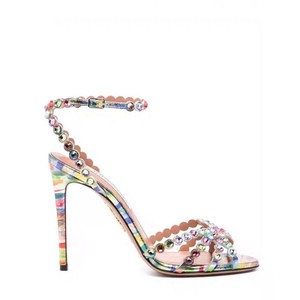 Nuovi Arrivi Primavera/Estate 2026: Sandali con Tacco a Spillo Super Alto, Decorati con Ananas Dorato e Strass, Stile Etereo e Alla Moda per Occasioni Casual e Banchetti - Product Image 3