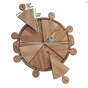 Planche à <span class=keywords><strong>pizza</strong></span> en bois de 14 pouces pour <span class=keywords><strong>pizza</strong></span>, fromage, fruits, viande, gâteau, en-cas et plaque à <span class=keywords><strong>pizza</strong></span> en bois. - Product Image 2
