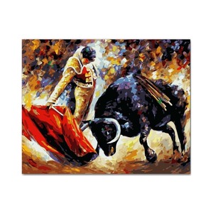 CHENISTORY DZ993086 corrida de toros abstracta DIY <span class=keywords><strong>lienzo</strong></span> pintura por números <span class=keywords><strong>para</strong></span> adultos pigmento acrílico pintura por número artes artesanales - Product Image 1
