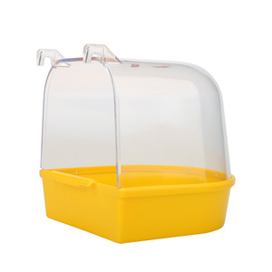 Bañera de plástico para pájaros al por mayor, accesorios para jaulas de pájaros y loros, baño colgante para pájaros fuera de la jaula para el cuidado de mascotas - Product Image 5