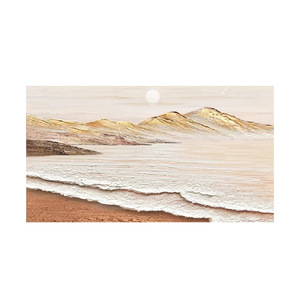 Peinture à l'huile peinte à la main, style crémeux, art texturé, rectangle sans cadre, décor pour salon, chambre à coucher, entrée - Product Image 5