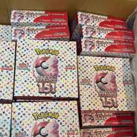 Boîte de boosters de cartes TCG Pokémon 151 SV2a version japonaise, scellée, authentique, avec art Pikachu de dessin animé, en papier, boîte non ouverte, DDP