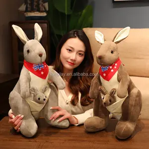 Dễ thương Kangaroo đồ chơi sang trọng búp bê Rag búp bê túi chuột trẻ em sinh nhật cậu bé và cô gái món quà giáng sinh