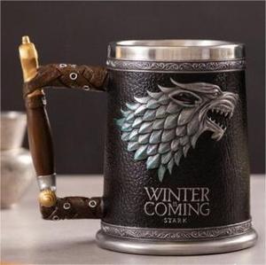 Ensemble de tasses personnalisées Vikings Cup GTA03 GTA23, logo de la maison <span class=keywords><strong>Stark</strong></span>, trône, produits de la série télévisée et de films créatifs - Product Image 4