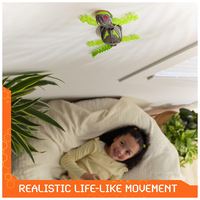 Jouet animal télécommandé pour Halloween, gecko ergonomique qui grimpe aux murs avec lumière LED respirante