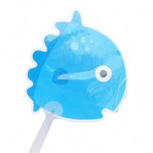 Éventail pliable transparent en PVC de forme ronde personnalisé avec personnage d'idole Kpop ou d'anime pour cadeau promotionnel - Product Image 4