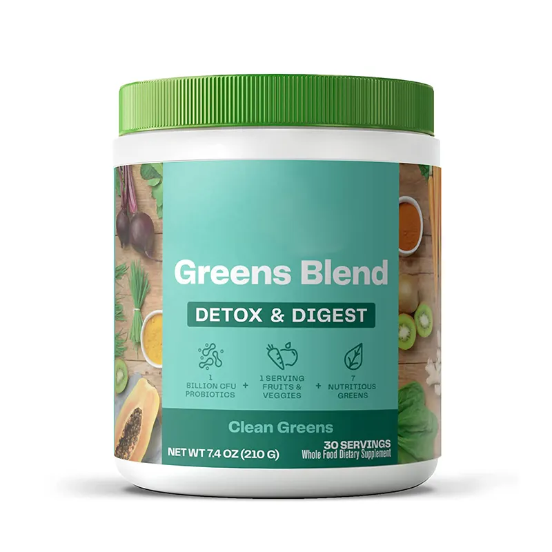 Düşük Moq yeşillik suyu Superfood Vega organik Protein tozu ve yeşil