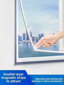 Malla Antimosquitos Magnética Invisible de Diamante con Carga Automática para <span class=keywords><strong>Ventana</strong></span> Interior Sencilla - Product Image 1