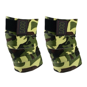 Top Quality Gym Workout Knee Protection Strength Training Bodybuilding & Weightlifting Knee Wraps With Custom Logo and Design - Product Image 1