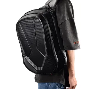 Cascos पैरा मोटो आउटडोर नरम वापस पैक लैपटॉप व्यापार यात्रा बैग निविड़ अंधकार बैग drawstring के साथ हेलमेट मोटरसाइकिल बैग