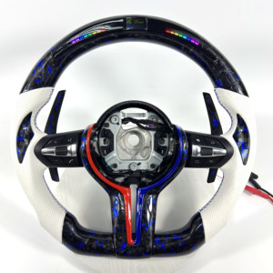 Volante de Fibra de Carbono para <span class=keywords><strong>BMW</strong></span> F10 F11 F15 F18 F20 F23 F25 F30 F32 F35 F40 F80 E84 E87 E90 E92 E93, Accesorios para Automóviles - Product Image 1